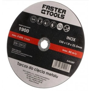 Диск отрезной по металлу FASTER TOOLS, 230 х 1,9 мм
